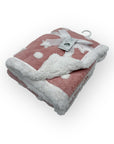 Mothers Choice  Sherpa Fleece Stars Blanket Pink
