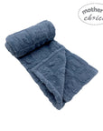 Mothers Choice  Single Layer Jacquard Blanket Blue