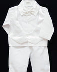 Mothers Choice Boys White Cristening Suit Longs