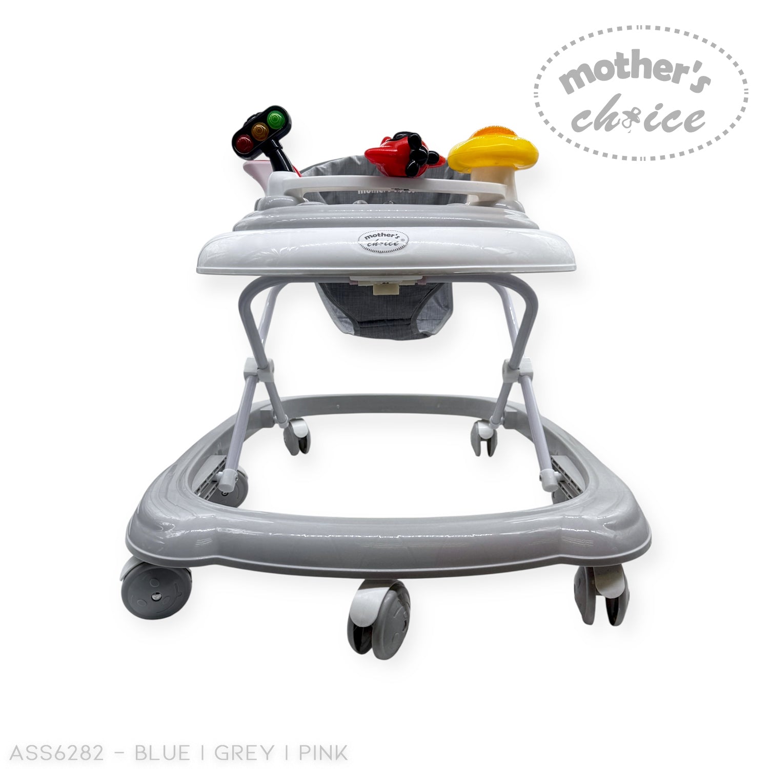 Mothers Choice Baby Walker with Music &amp; Lights - Adjustable Activity Walker