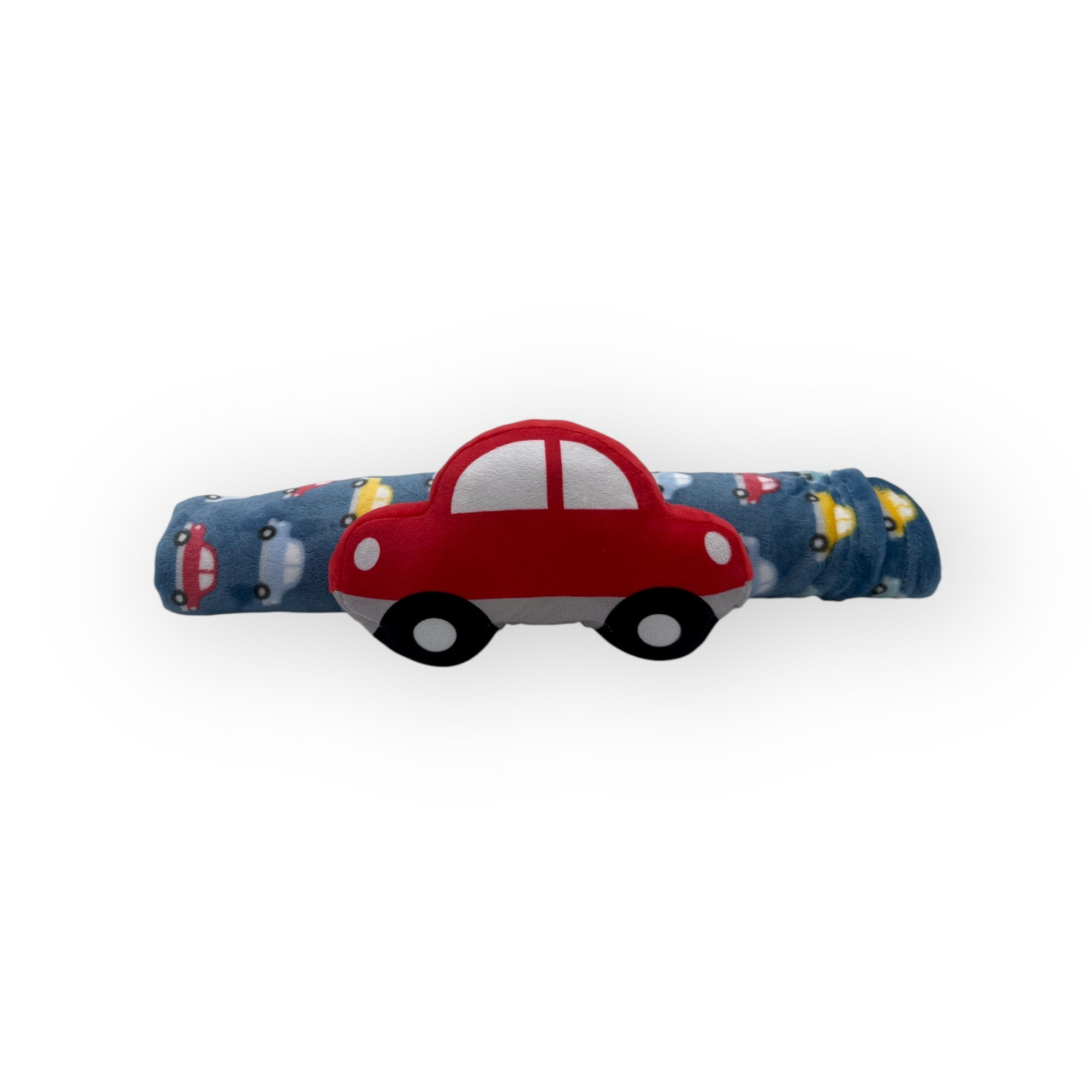 M/C PRINTED FLANNEL BLANKET WITH TOY SET BOY&#39;S CAR