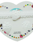Mothers Choice Infant Girls Hair Accessories Set White Polka Dot Strawberry