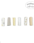 Mothers Choice  6 Pack Washcloth Set Stone Bear