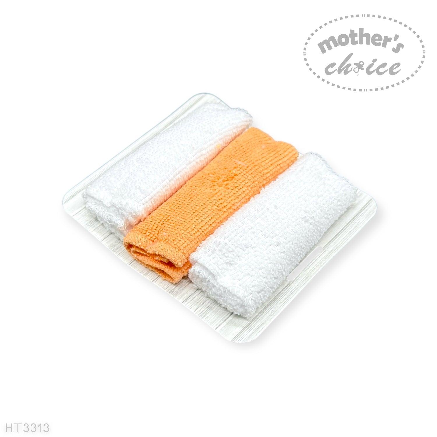 Mothers Choice Baby Hooded Towel &amp; Washcloth Set - Sweet As A Peach