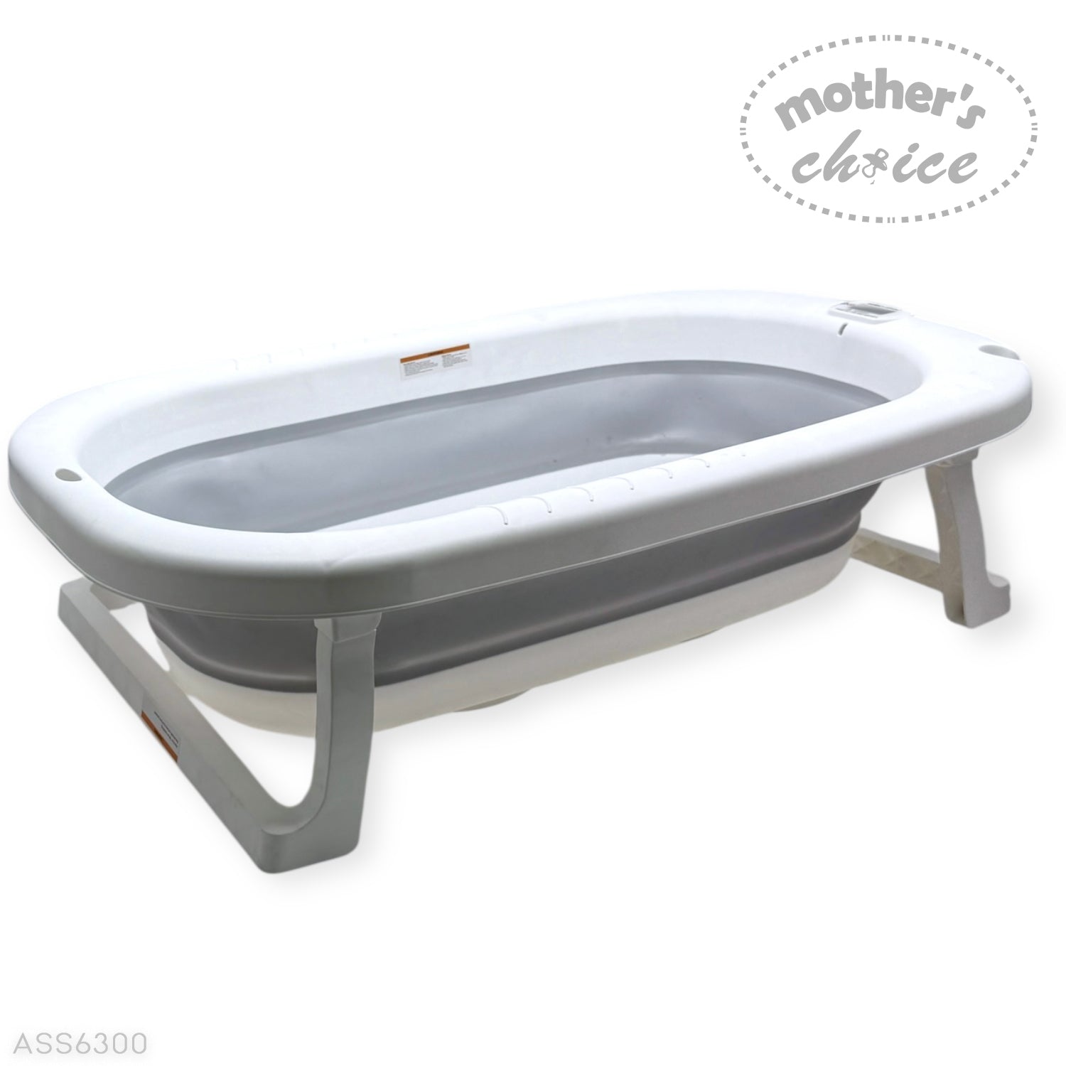 Mothers Choice Foldable Baby Bath Tub with Stand - Grey