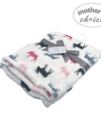 Mothers Choice Baby Blanket 100% Polyester - Pink Reindeer