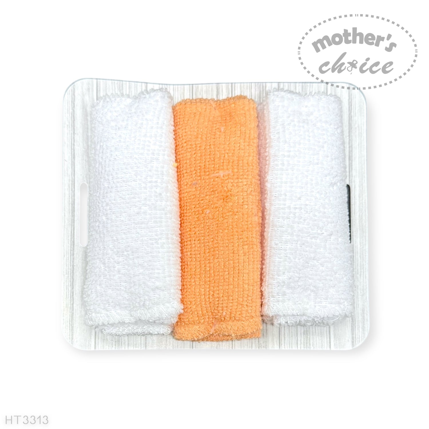 Mothers Choice Baby Hooded Towel &amp; Washcloth Set - Sweet As A Peach