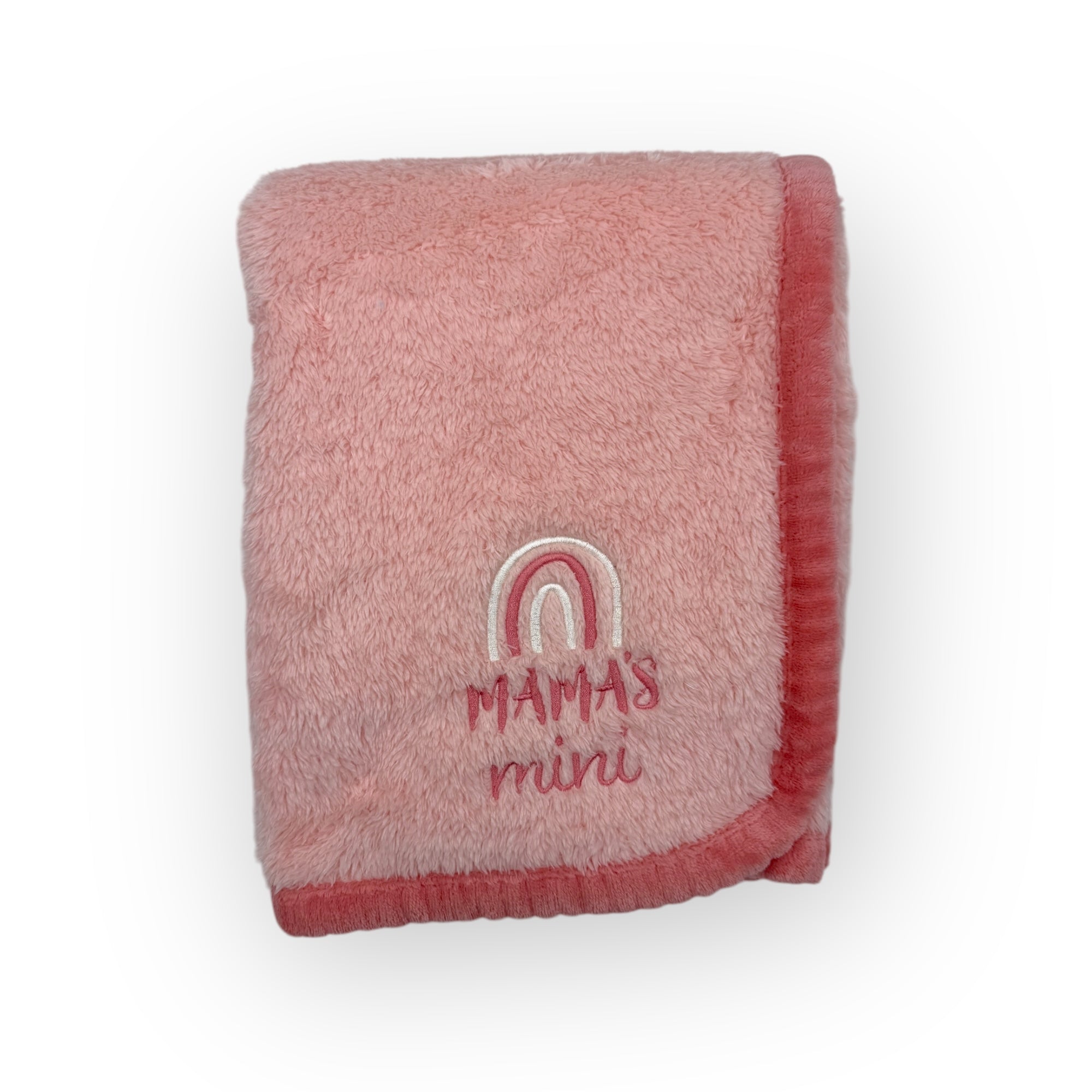 M/C SUPER SOFT CORAL FLEECE AND BINDING BLANKET GIRL&#39;S RAINBOW