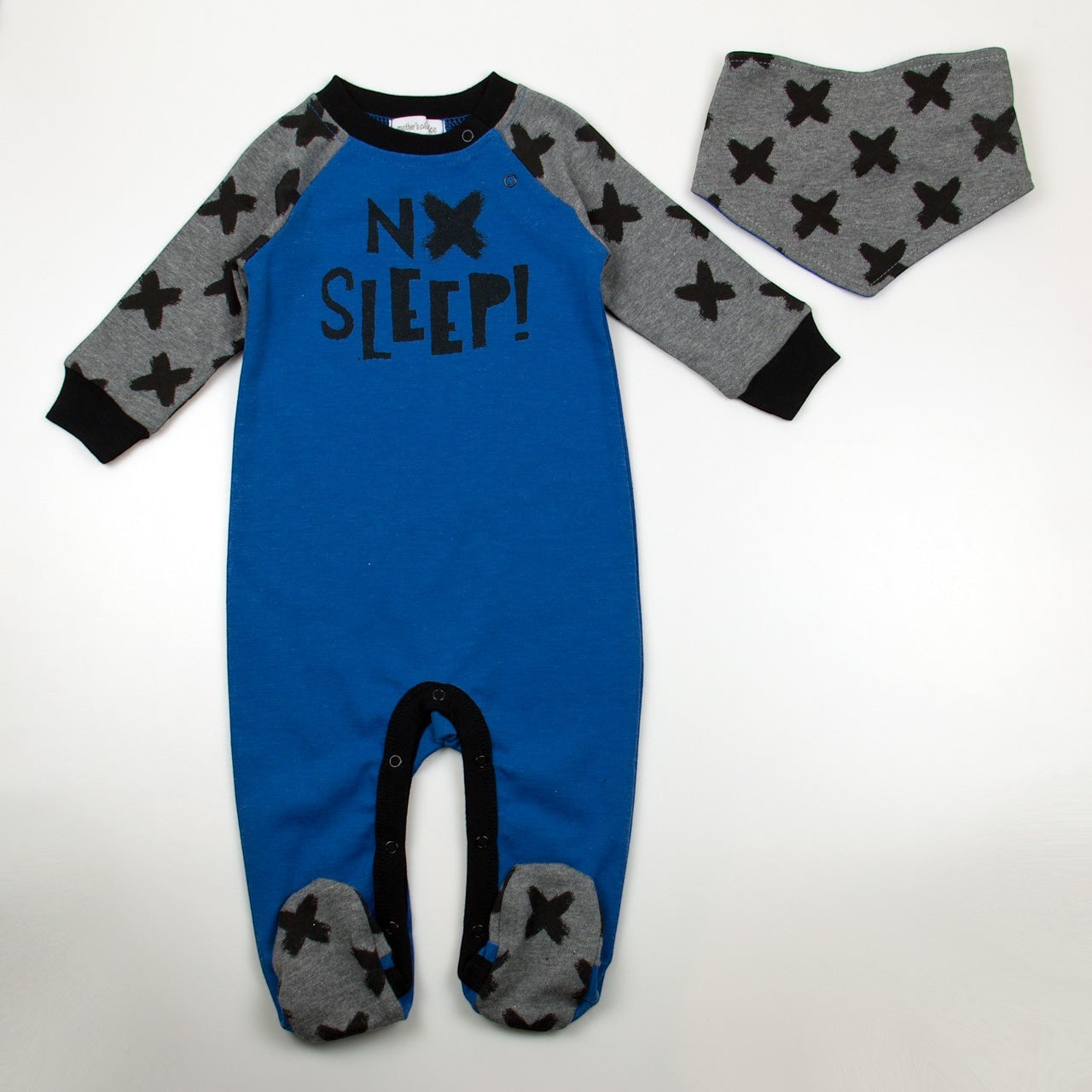 2 piece baby set babygrow and bib nx sleep
