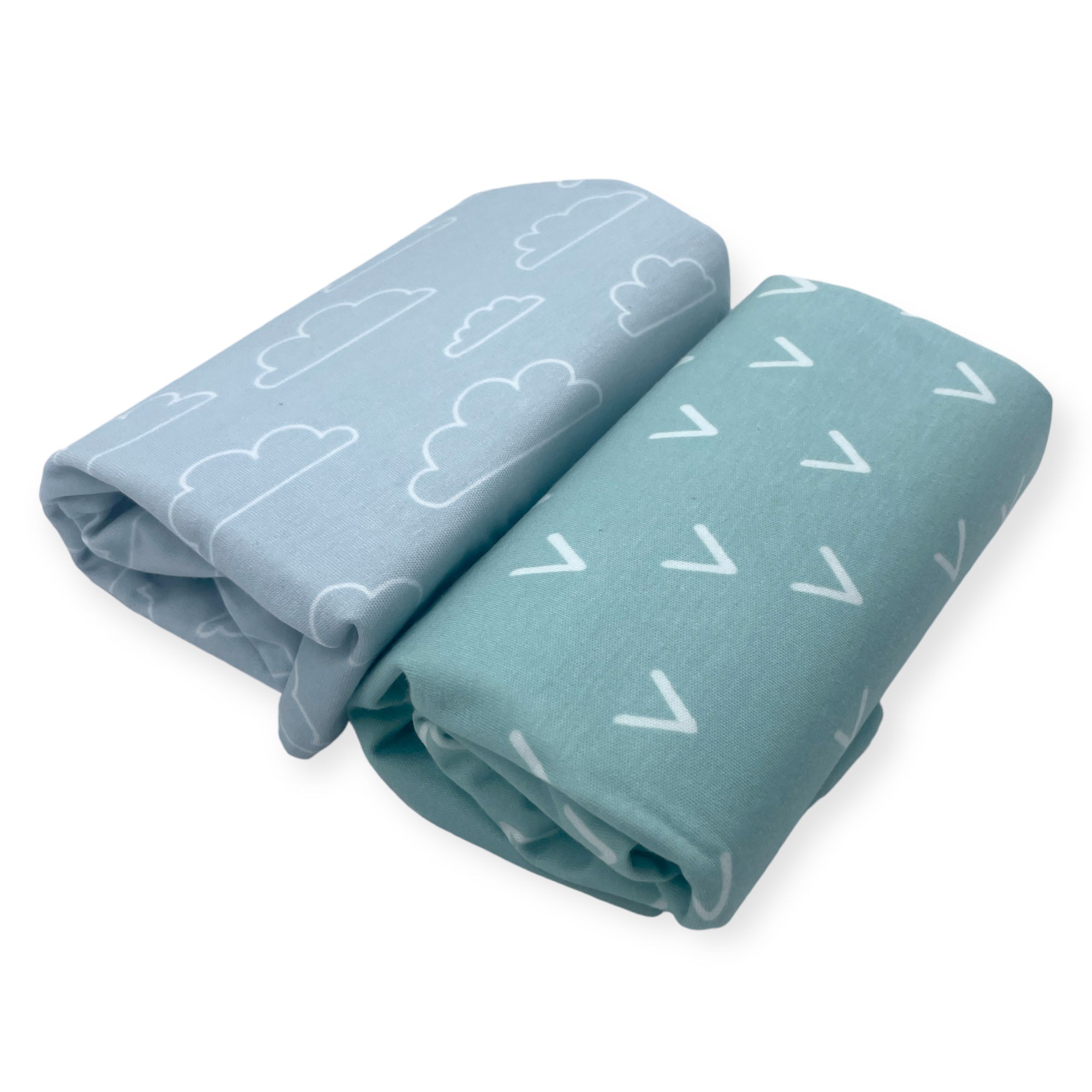 M/C BAMBOO 2PK  WATERPROOF CHANGE MAT  BLUE