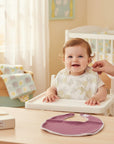 Stork And Baby butterfly print bibs for babies, soft and absorbent fabric, ideal for feeding and drool.