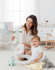 Stork And Baby Mother's Choice Girls White Tights 2-4 Months, soft stretchy fit for all-day wear.