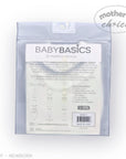 Stork And Baby Mothers Choice 3 pack of white cotton baby bibs with a subtle pattern.