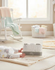 Stork And Baby Mothers Choice 6 pack newborn white baby mittens made of soft cotton to protect delicate skin.
