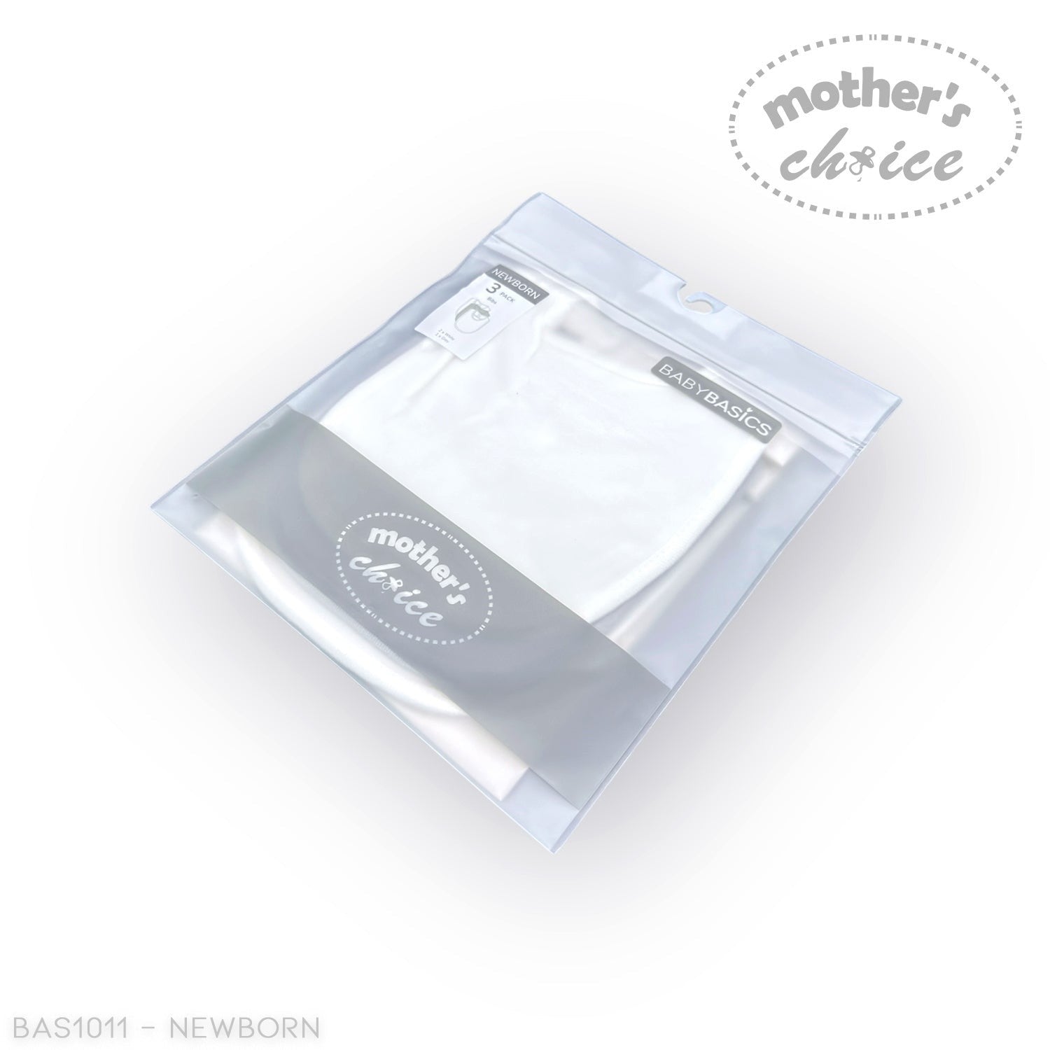 Stork And Baby white 3 pack newborn bibs, soft cotton for feeding and teething messes.