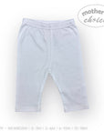 Stork And Baby white cotton blend open-feet leggings for babies, 3-pack, soft and stretchy for playtime.